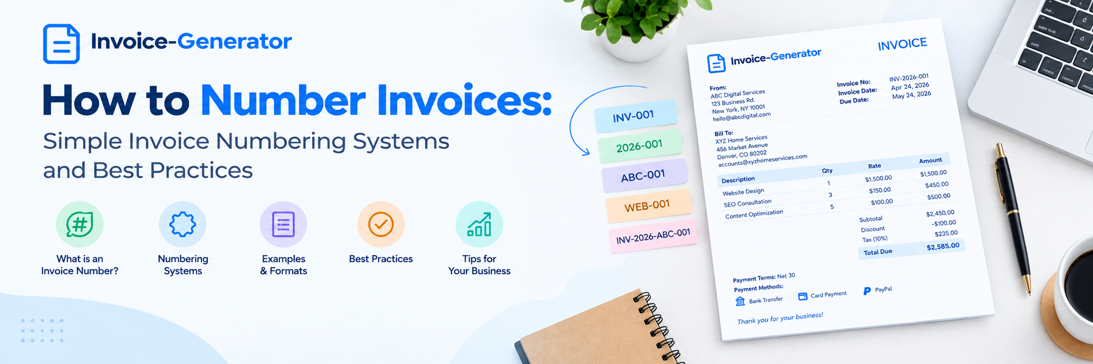 How to Number Invoices: Simple Invoice Numbering Systems and Best Practices