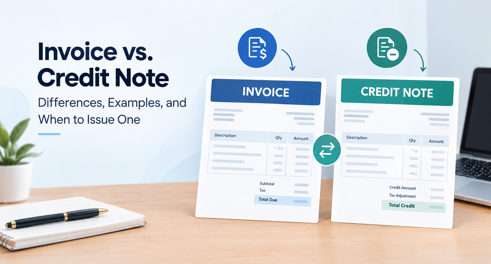 Invoice vs. Credit Note: Differences and Examples