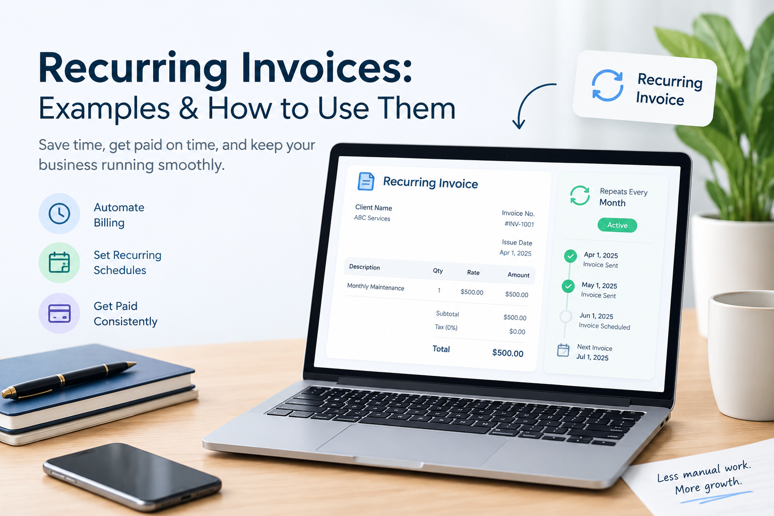 Recurring Invoices: What They Are, Examples, and How to Use Them