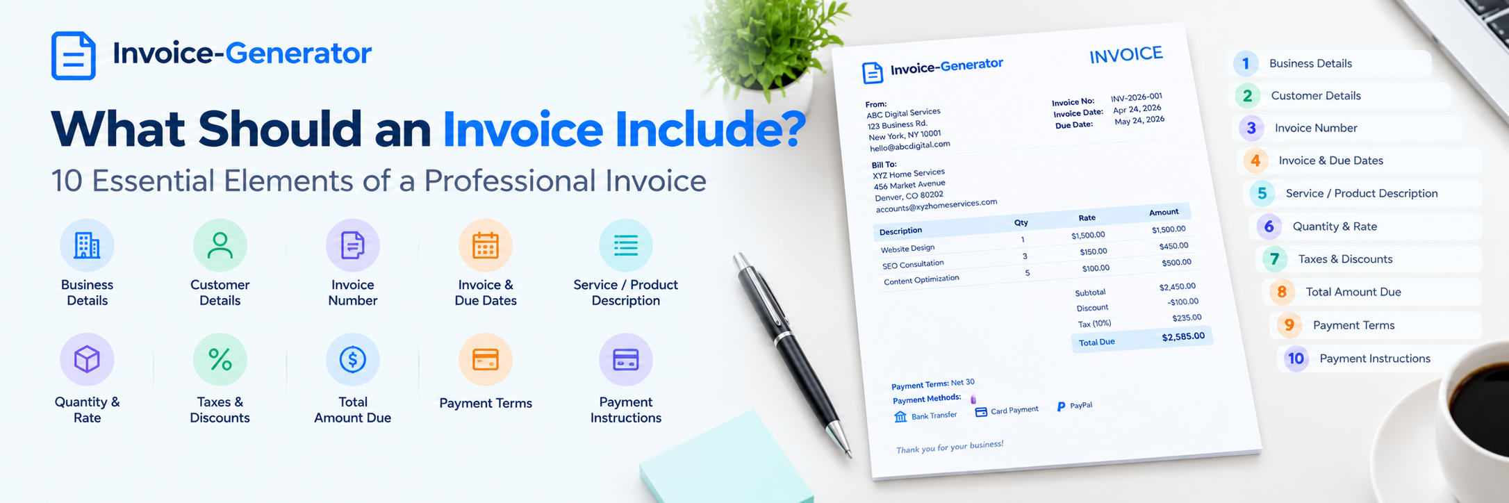 What Should an Invoice Include? 10 Essential Elements of a Professional Invoice